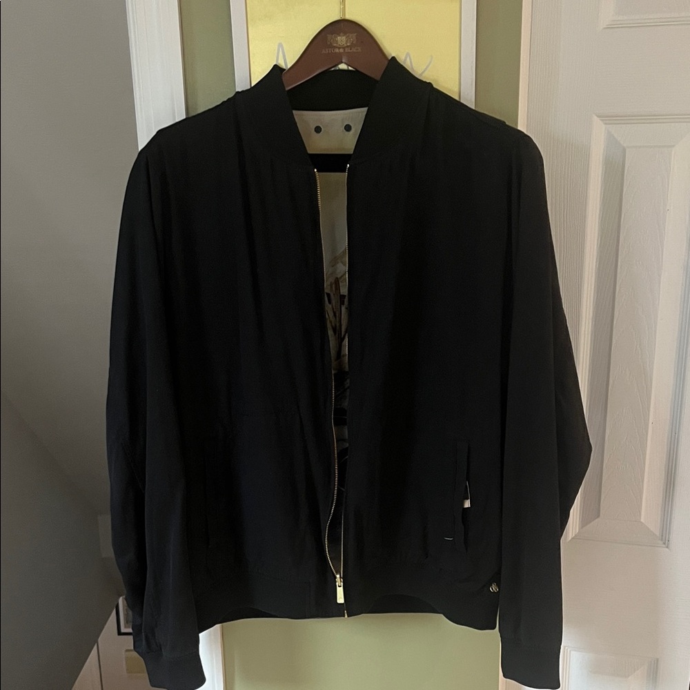 Scotch & soda reversible Black Zip-Up Jacket